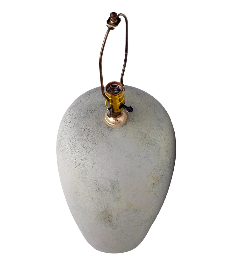 1970s Faux Cement Resin Lamps a Pair - 6