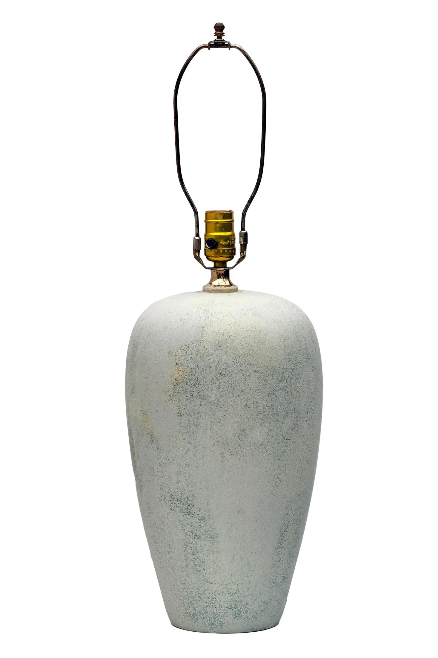 1970s Faux Cement Resin Lamps a Pair - 7