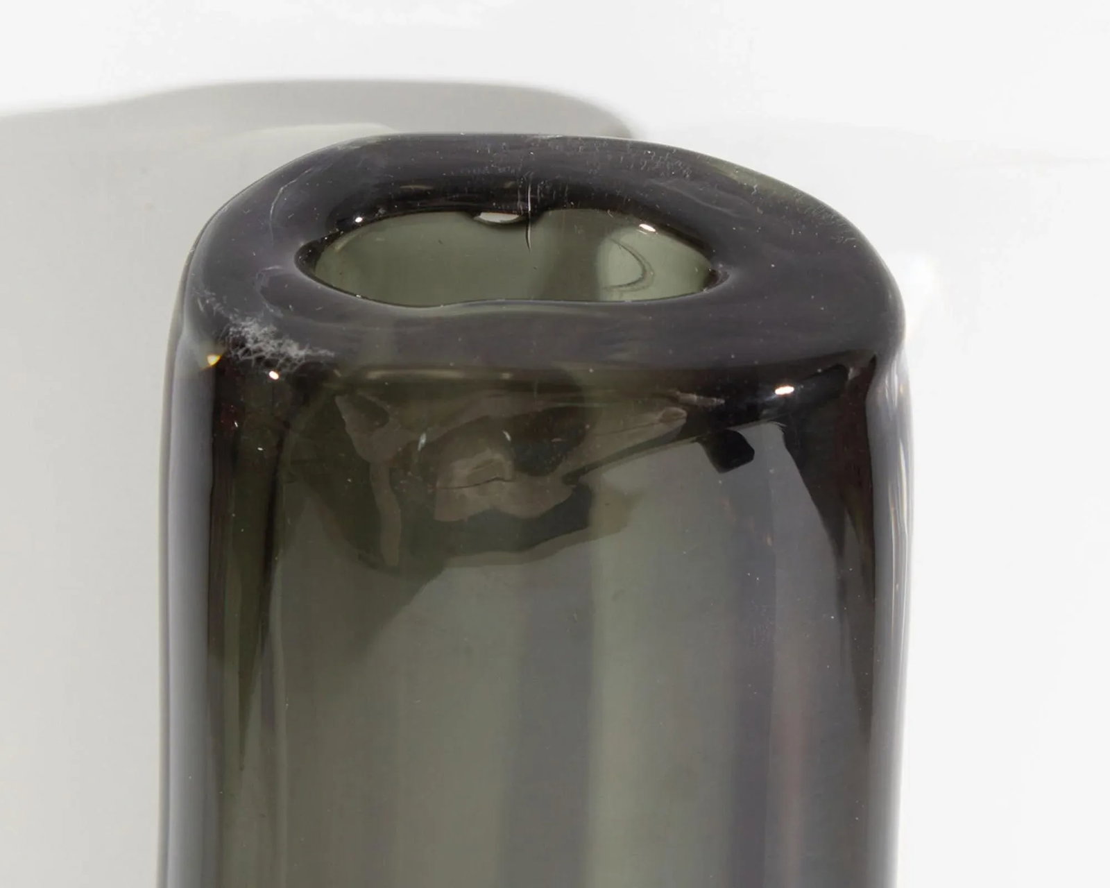 Orrefors Sweden Sommerso Glass Vase by Nils Landberg - 3