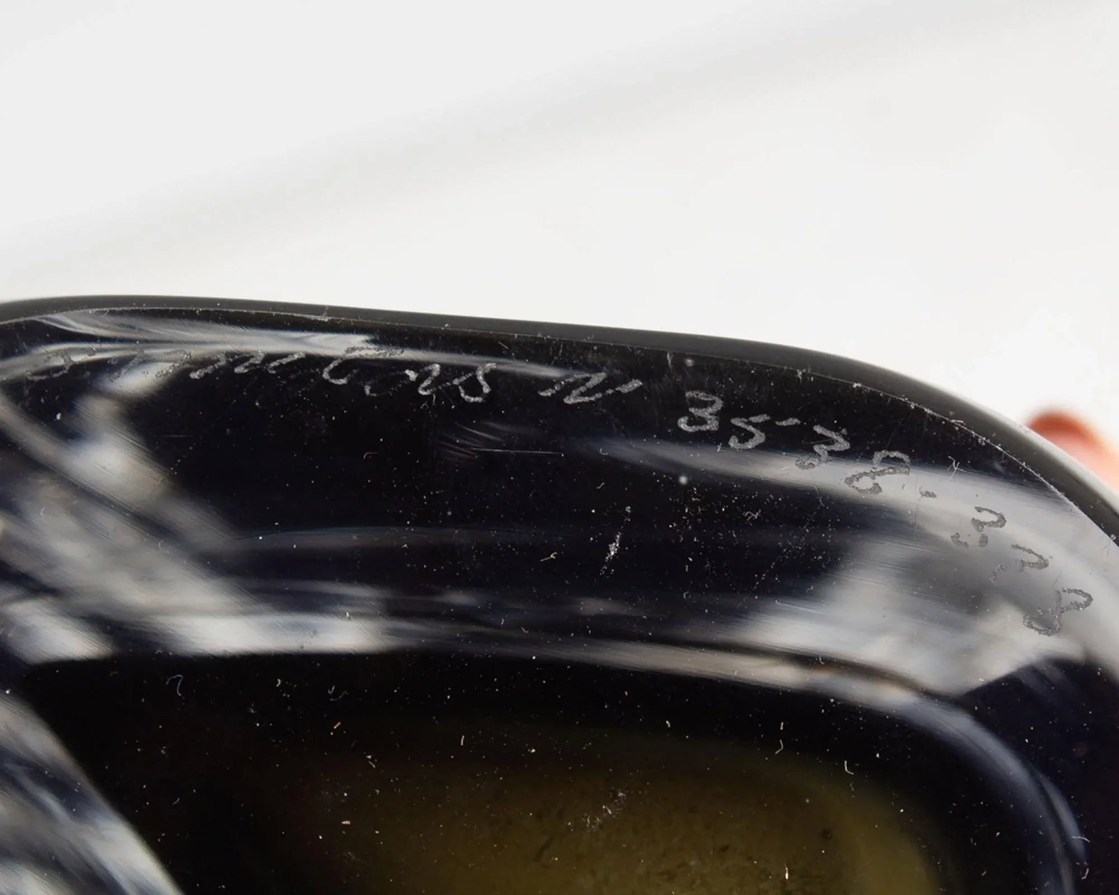 Orrefors Sweden Sommerso Glass Vase by Nils Landberg - 7