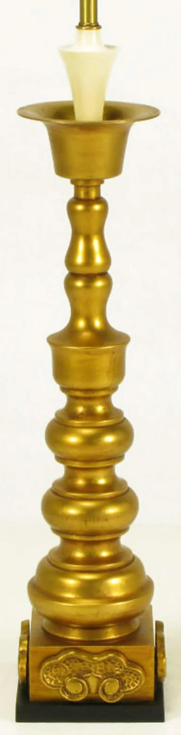Marbro Gilt Baluster Form Table Lamps - a Pair - 5