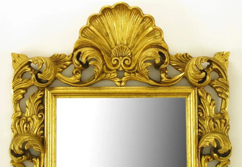 French Regence Style Shell & Acanthus Leaf Mirror - 3