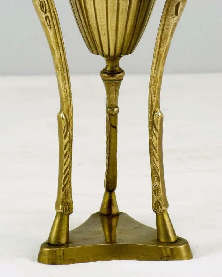 Brass Rams Heads & Hooves Empire Style Censers - a Pair - 5