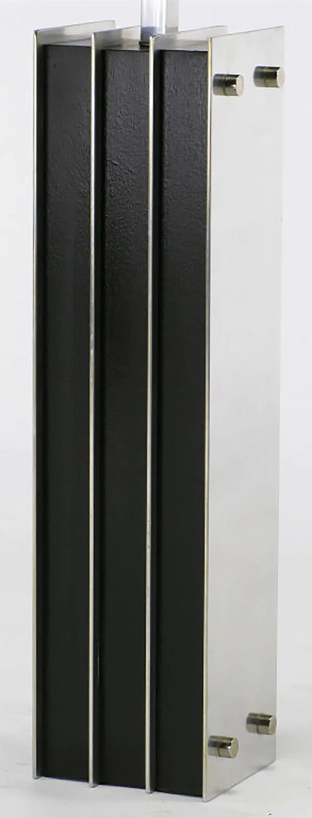 Laurel Lamp Chrome and Ebonized Oak Table Lamp - 5