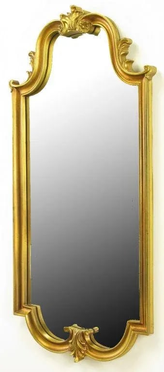 Gilt Composite Wood & Gesso Empire Style Wall Mirror - 2