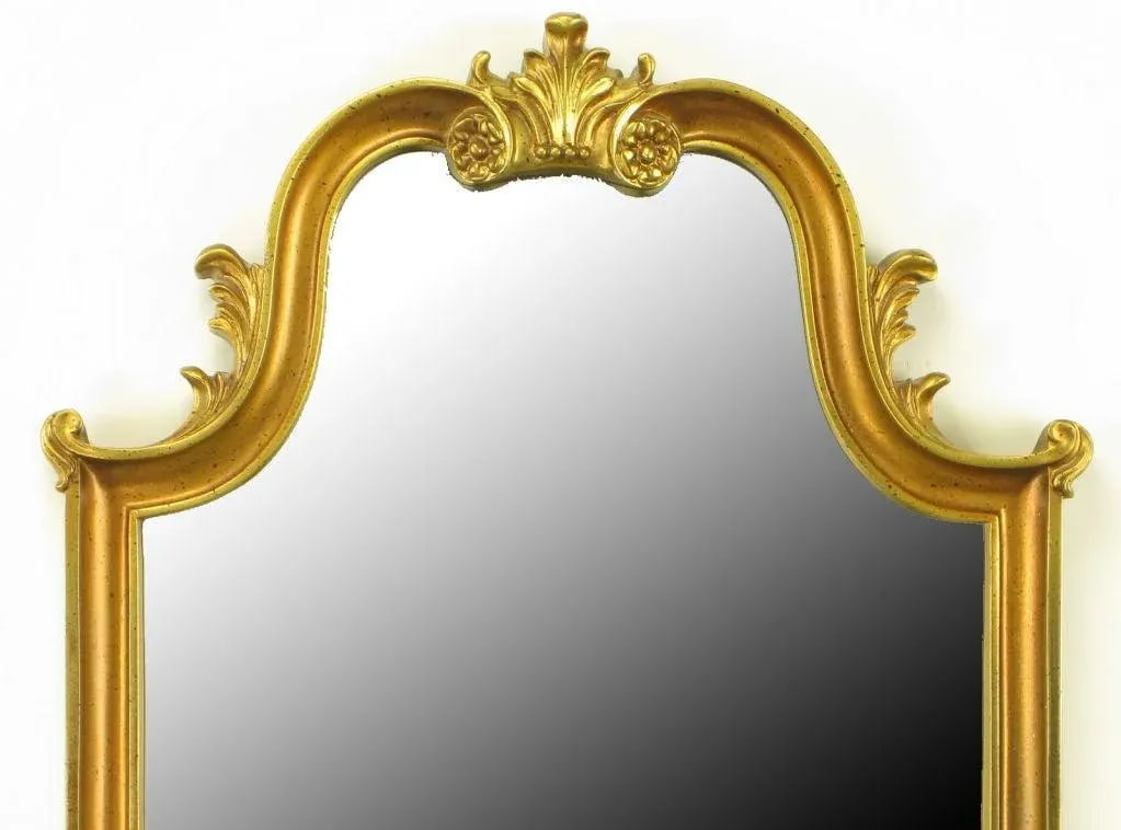 Gilt Composite Wood & Gesso Empire Style Wall Mirror - 3