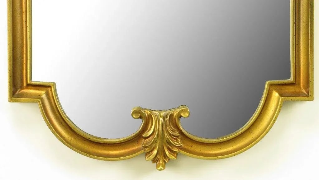 Gilt Composite Wood & Gesso Empire Style Wall Mirror - 4