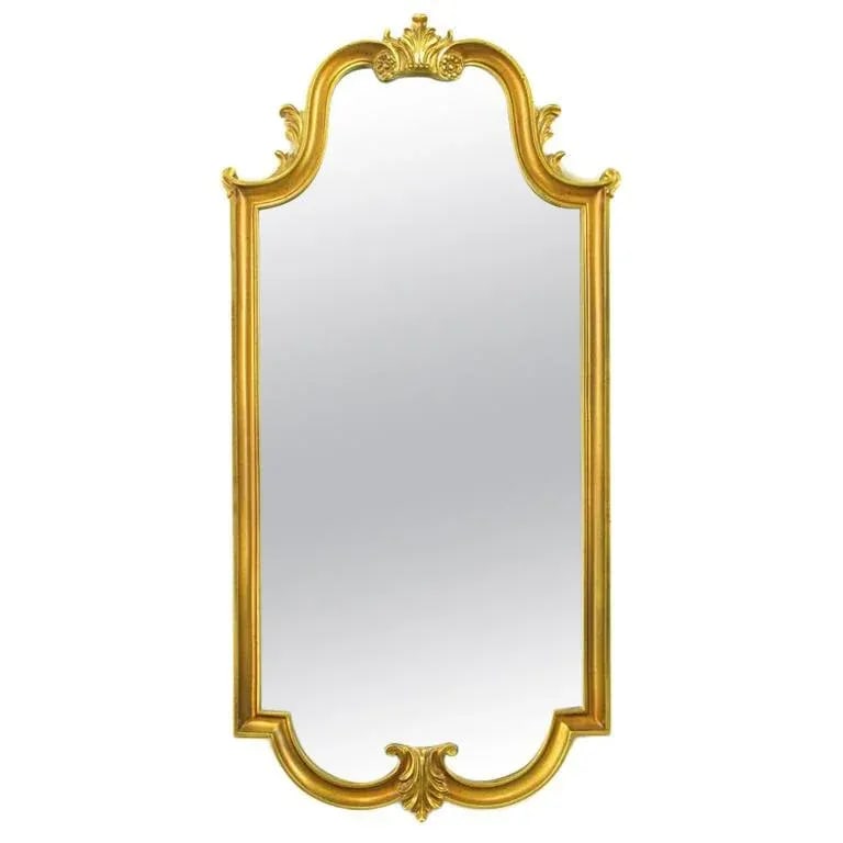Gilt Composite Wood & Gesso Empire Style Wall Mirror - 6