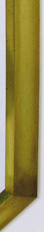 Octagonal Patinated Brass Frame Beveled Mirror - 6