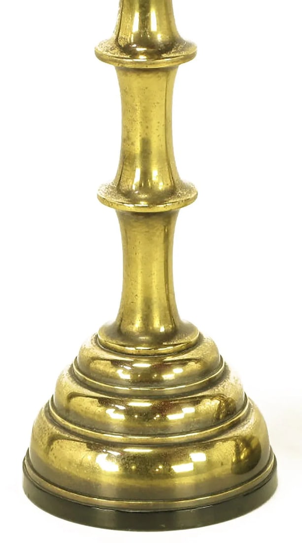 Stiffel Patinated Brass Table Lamps - a Pair - 4