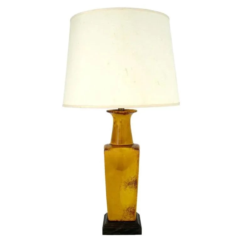 Saffron Glazed Vase Form Table Lamp by Frederick Cooper - 10