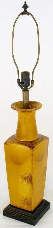 Saffron Glazed Vase Form Table Lamp by Frederick Cooper - 3