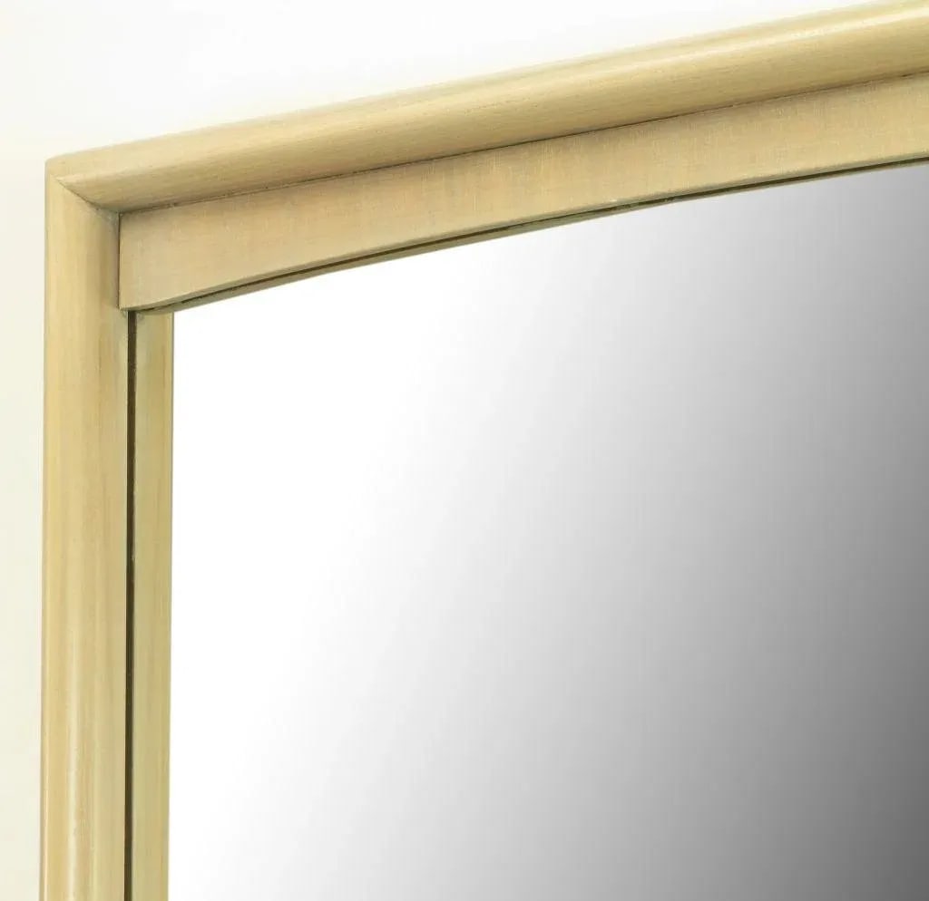 Bleached & Glazed Walnut Framed Tall Mirror - 4