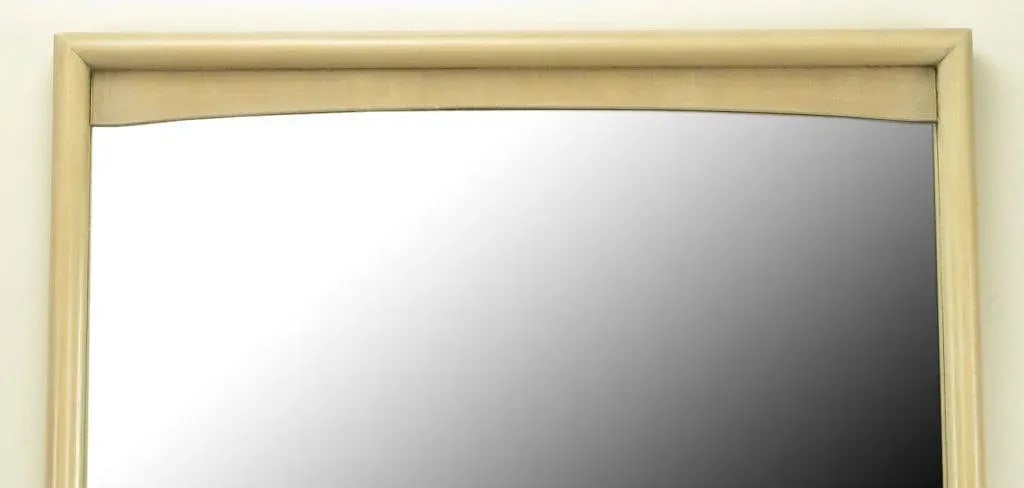 Bleached & Glazed Walnut Framed Tall Mirror - 5
