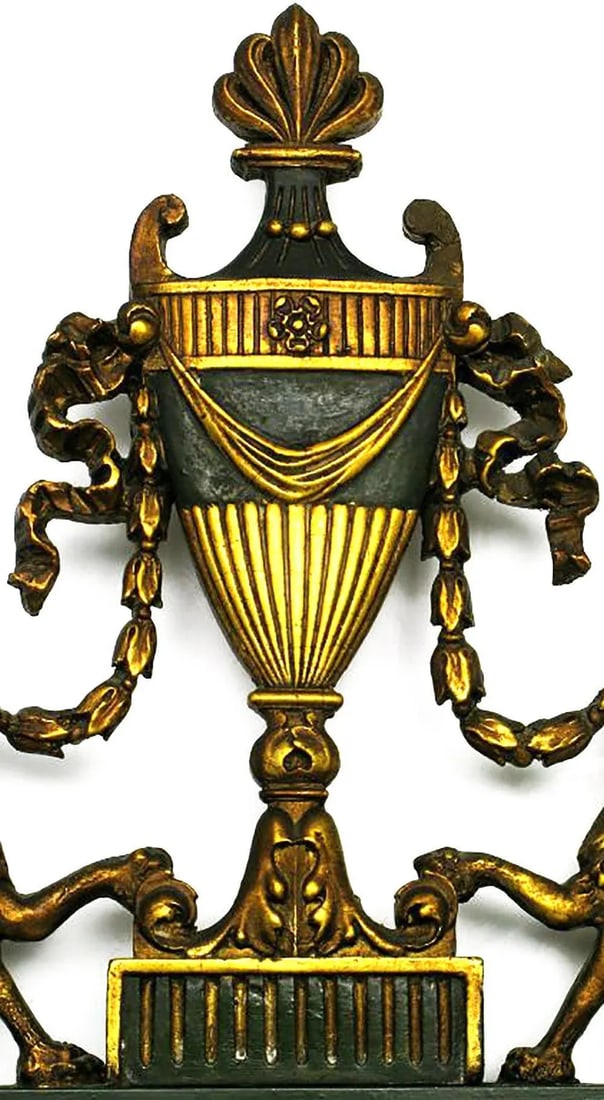 Parcel Gilt Carved Wood and Gesso Empire Mirror - 3