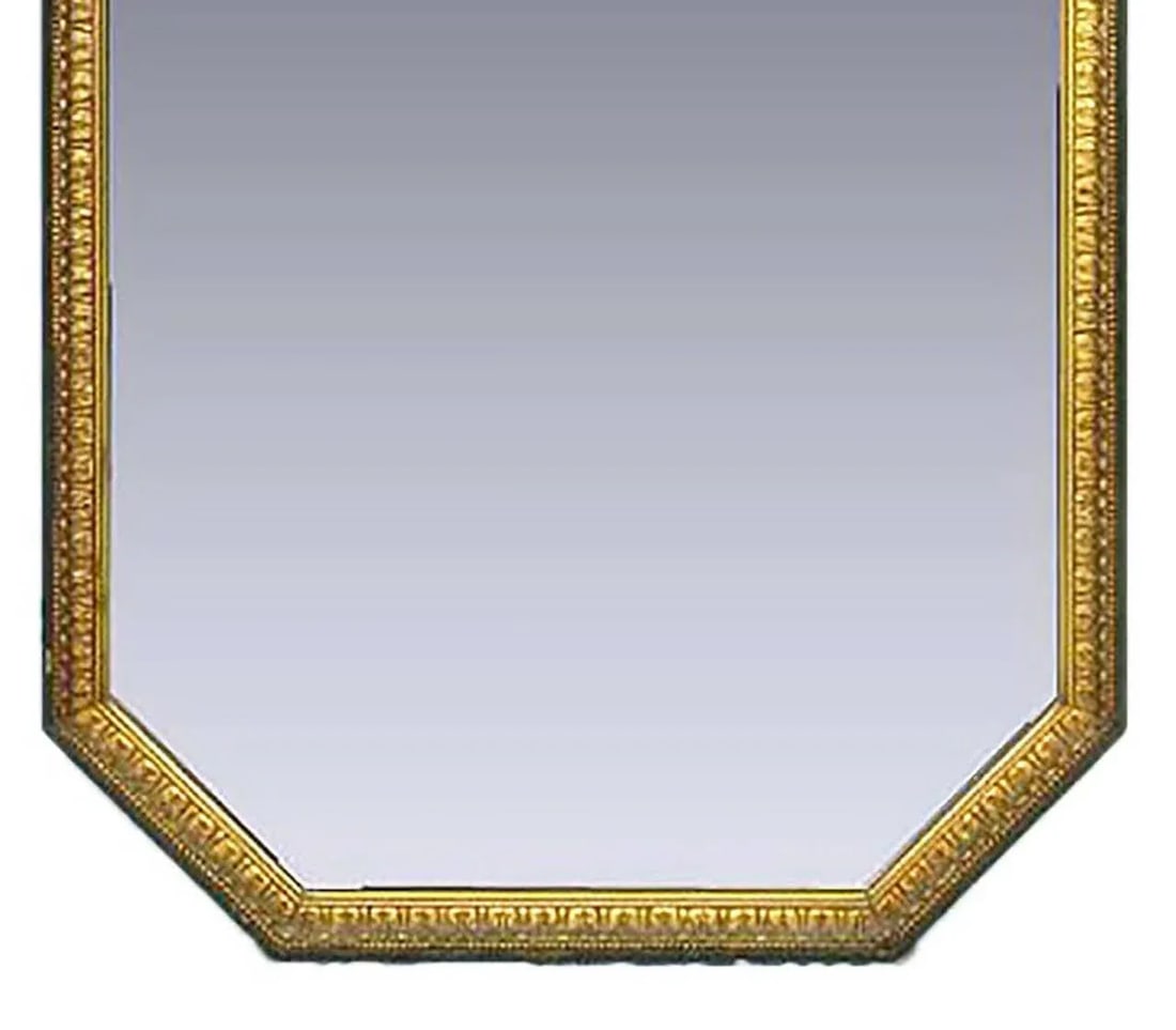 Parcel Gilt Carved Wood and Gesso Empire Mirror - 7