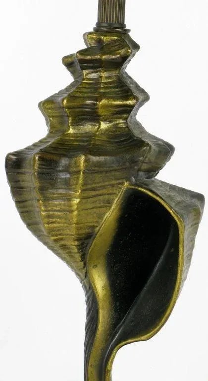 Cast Metal Conch Shell Table Lamp - 3