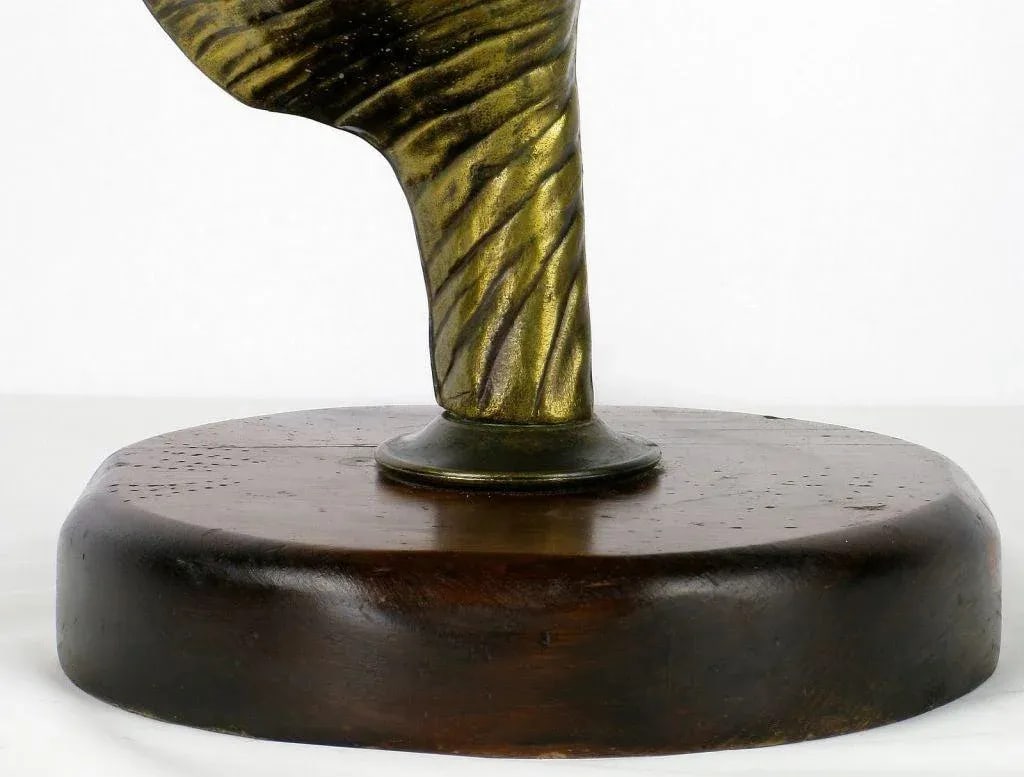 Cast Metal Conch Shell Table Lamp - 5