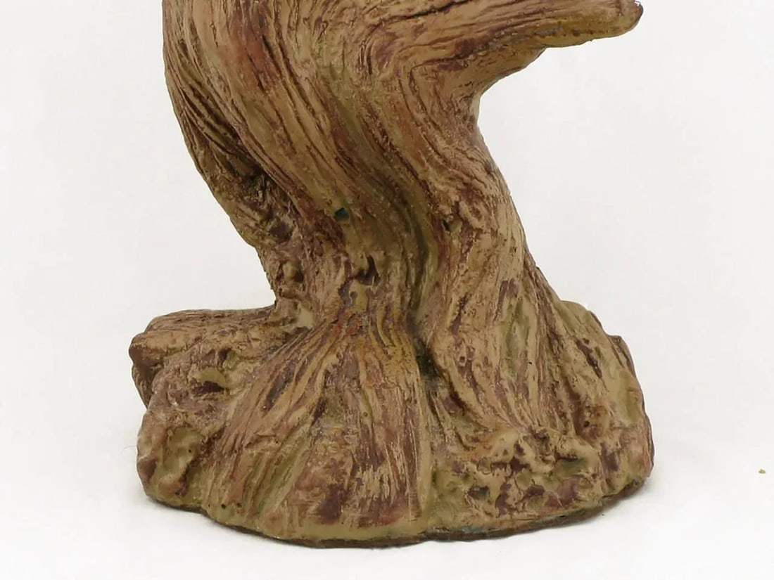 Ceramic Driftwood-Form Faux Bois Table Lamps - a Pair - 5