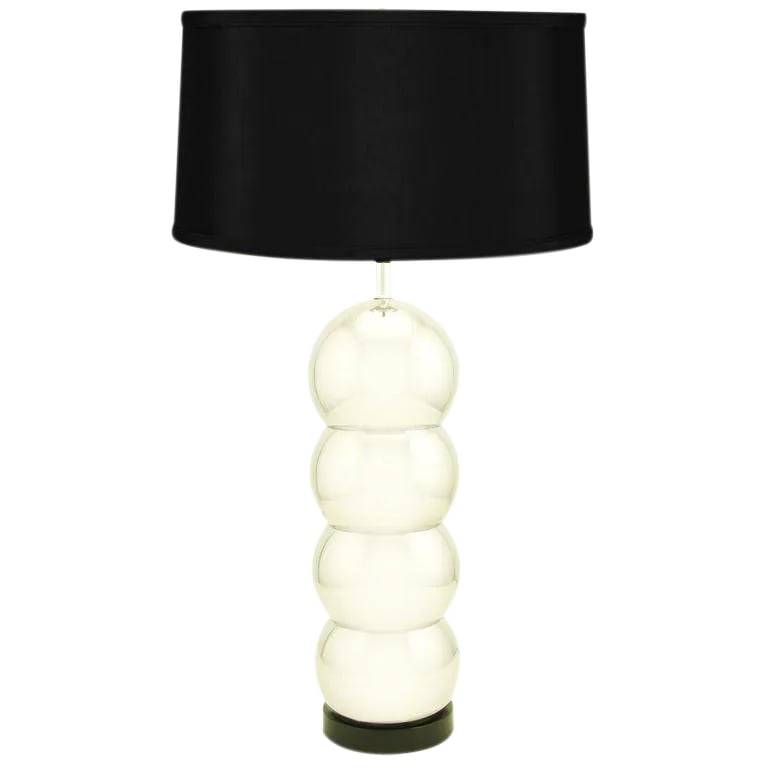 George Kovacs Attr. Stacked Chrome Ball Table Lamp (1 of 5)