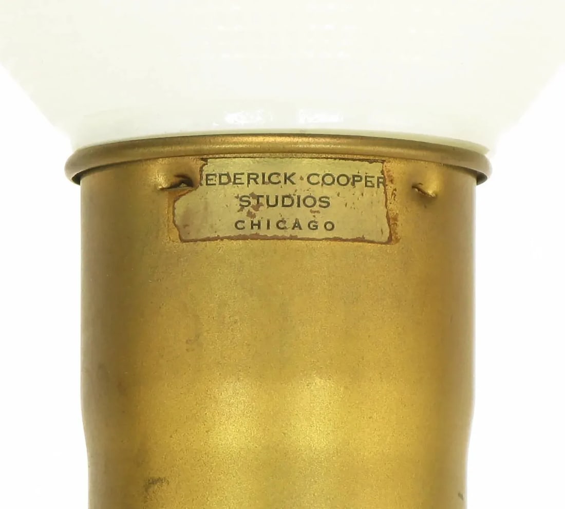 Frederick Cooper Silver and Gold Leaf Stacked Ball Table Lamp - 6