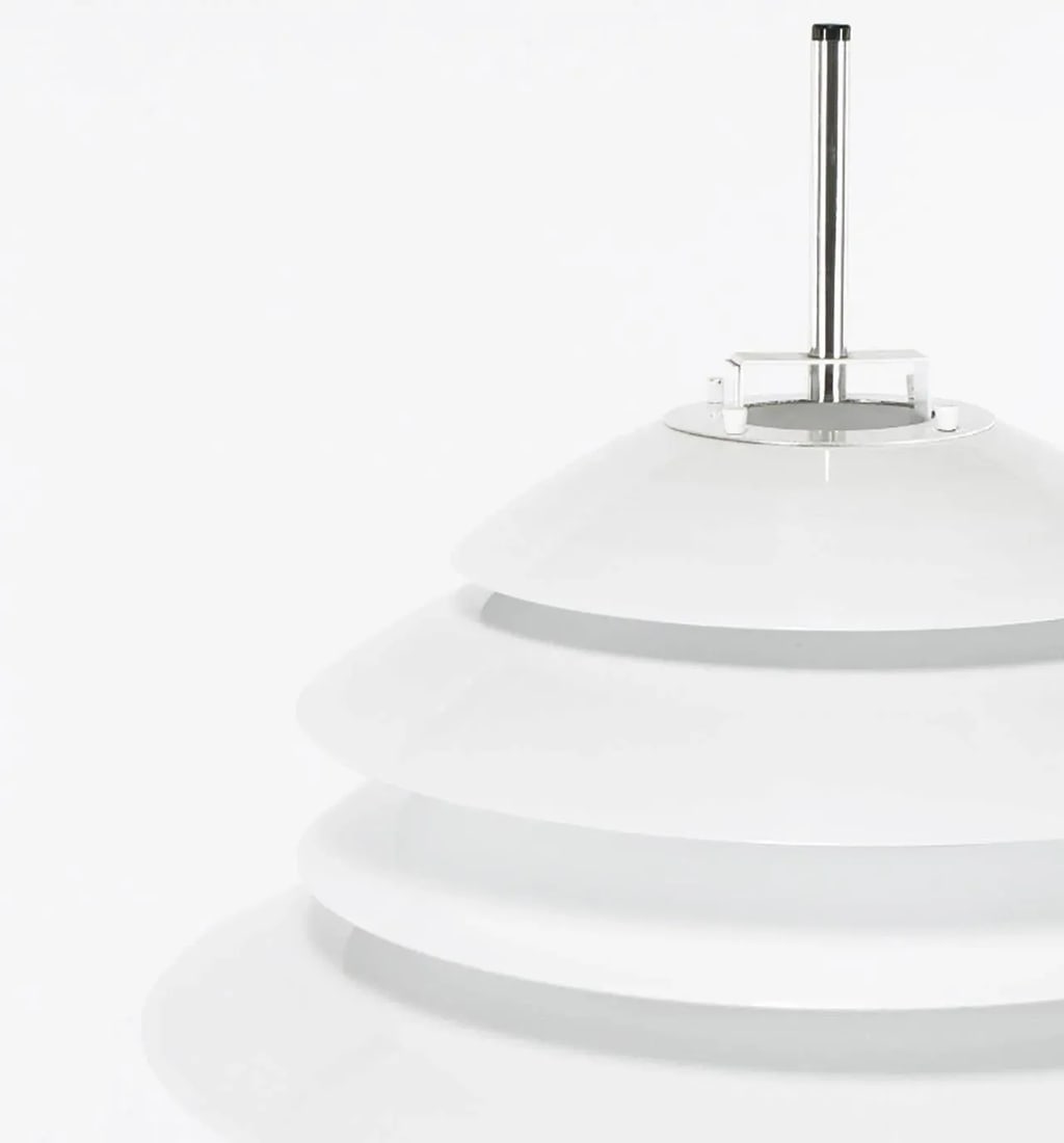 Sonneman Chrome and White Enamel Floor Lamp - 5
