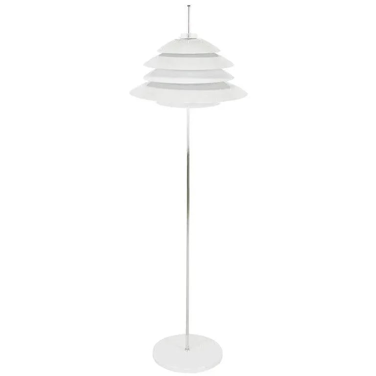 Sonneman Chrome and White Enamel Floor Lamp - 9