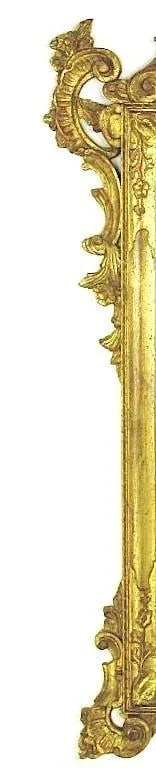 Large Italian Carved and Gilt Wood Rococo Mirror - 3