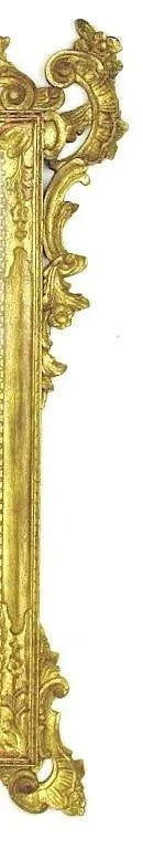 Large Italian Carved and Gilt Wood Rococo Mirror - 4