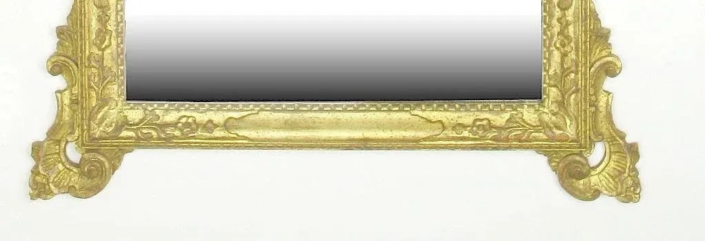Large Italian Carved and Gilt Wood Rococo Mirror - 5