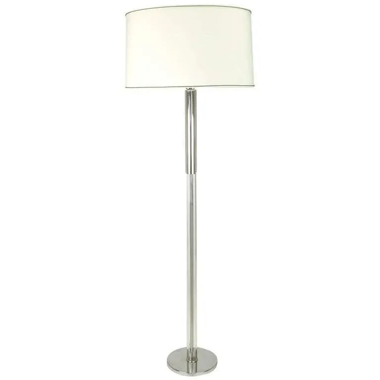Lucite and Chromed Steel Floor Lamp After Walter Von Nessen - 6