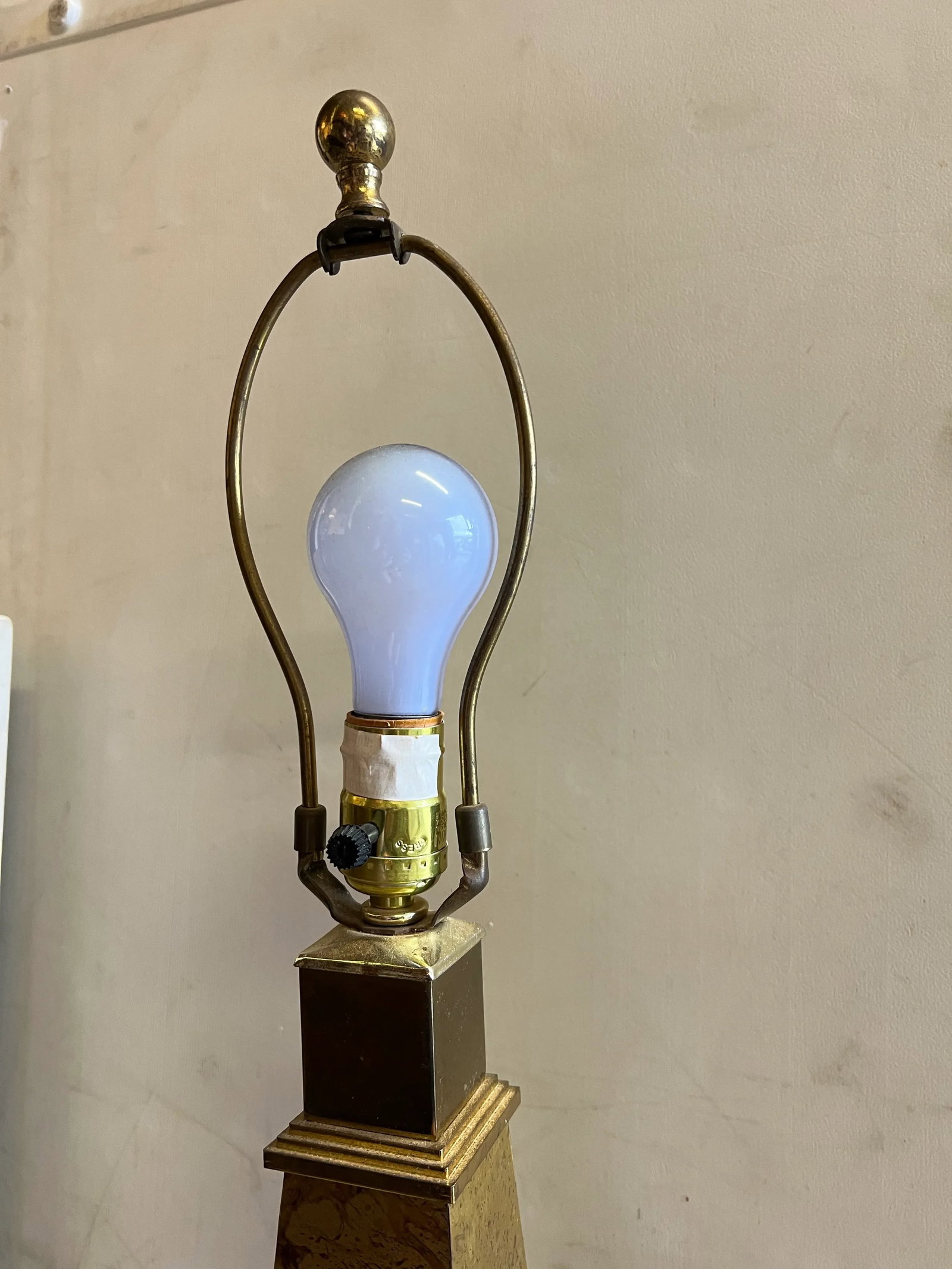 Mid Century Smokey Mirrored Table Lamp - 8