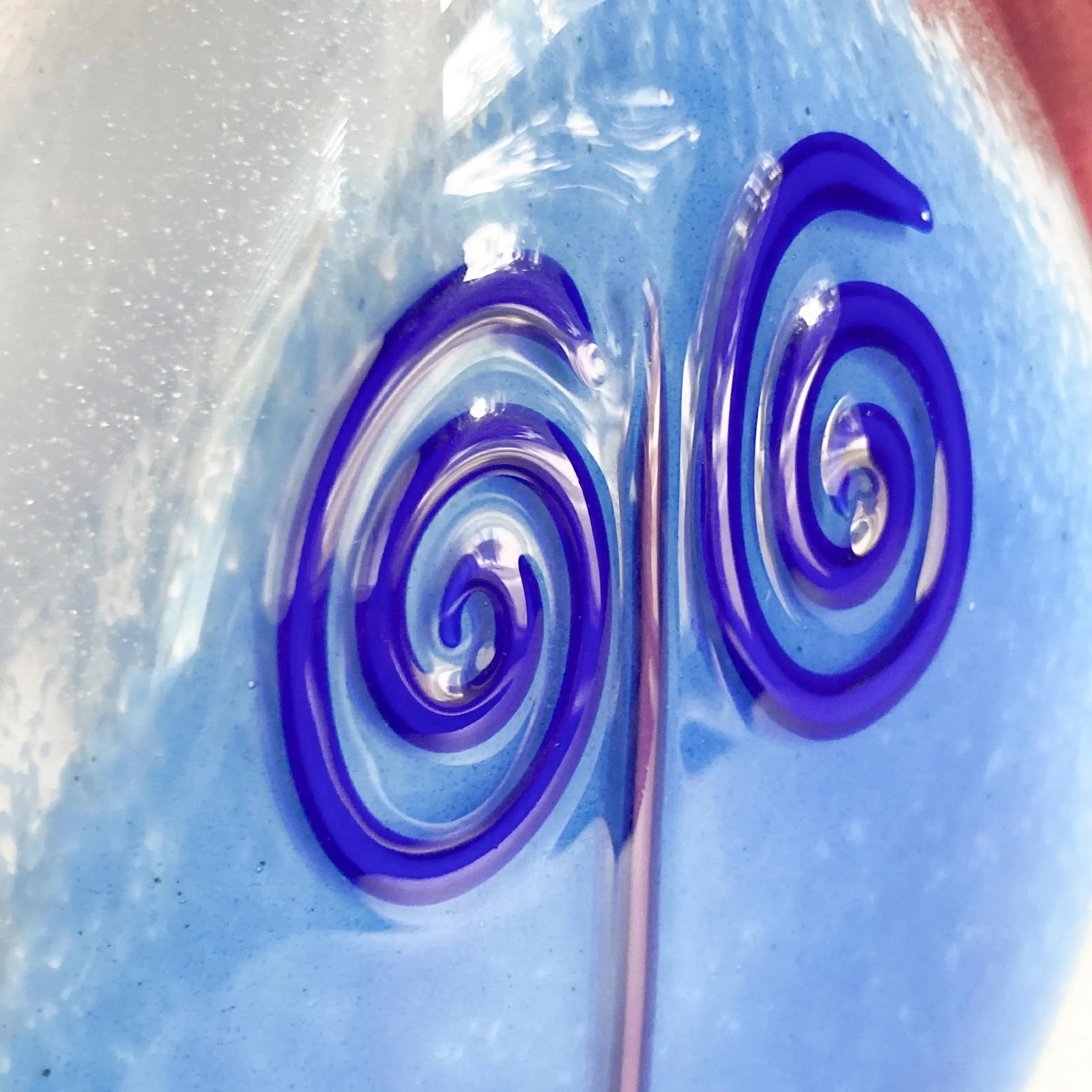 Postmodern Style Fineline Studios by Kerry Feldman Handblown Glass Decanter 1993 - 3