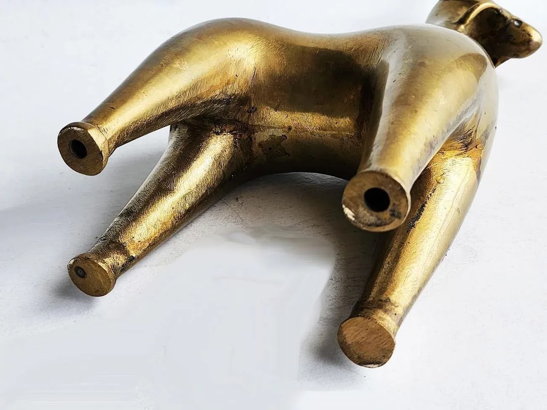 Vintage 21" Brass Horse Table Sculpture - 10