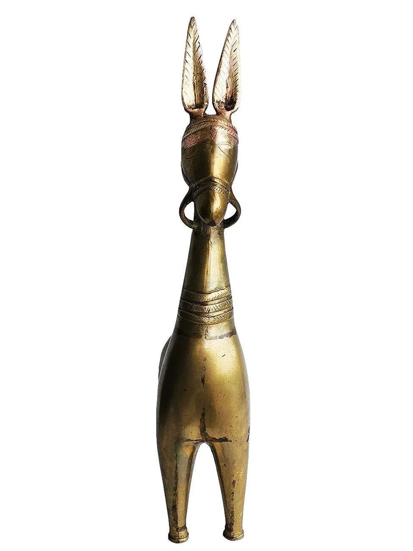 Vintage 21" Brass Horse Table Sculpture - 6