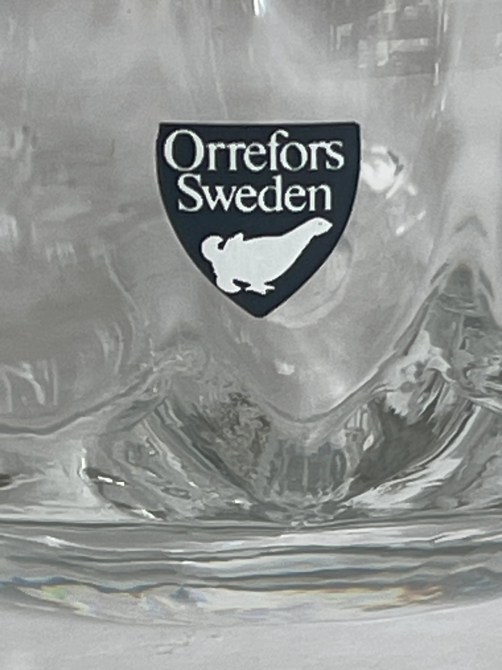Late 20th Century Orrefors Swedish Ribbed Glass Anemone Vase - 2