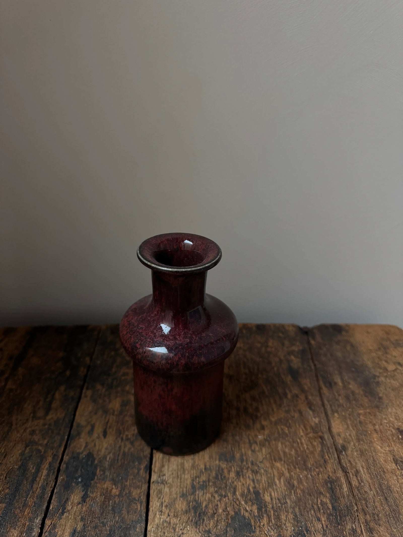 1970s Stoneware Vase by Stig Lindberg for G Ustavsberg - 3