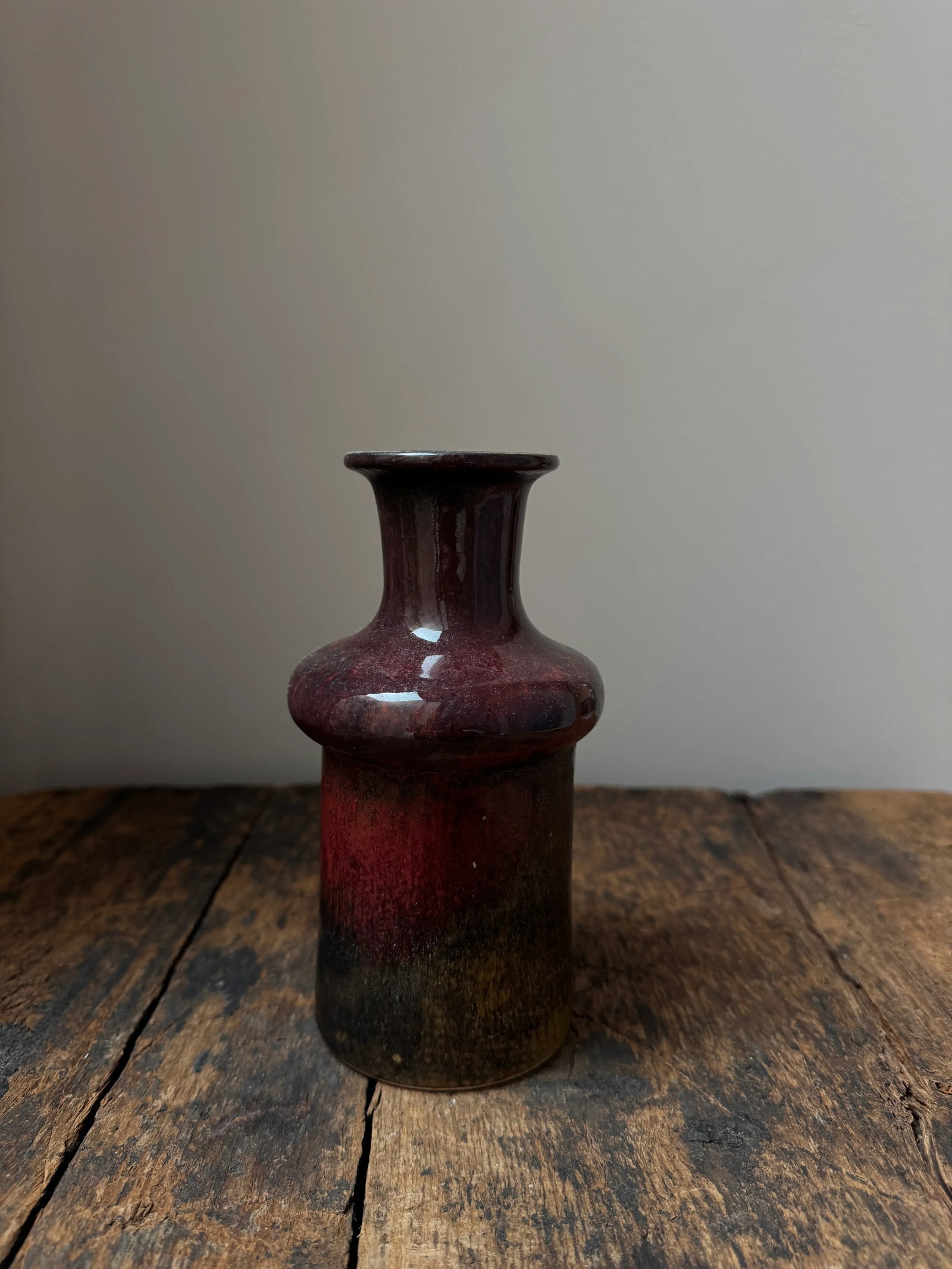 1970s Stoneware Vase by Stig Lindberg for G Ustavsberg - 4