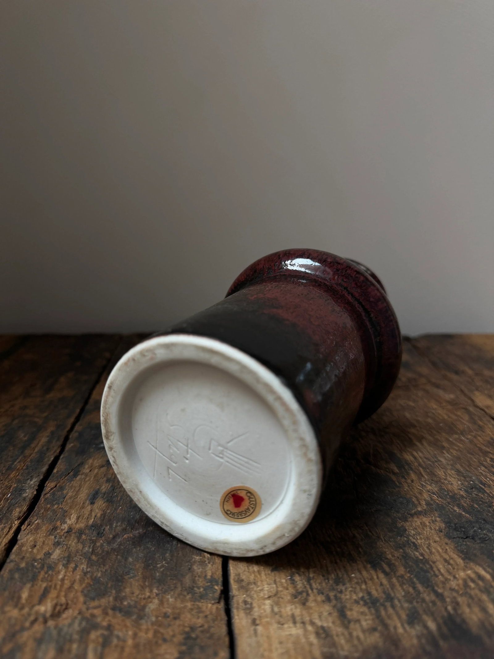 1970s Stoneware Vase by Stig Lindberg for G Ustavsberg - 9