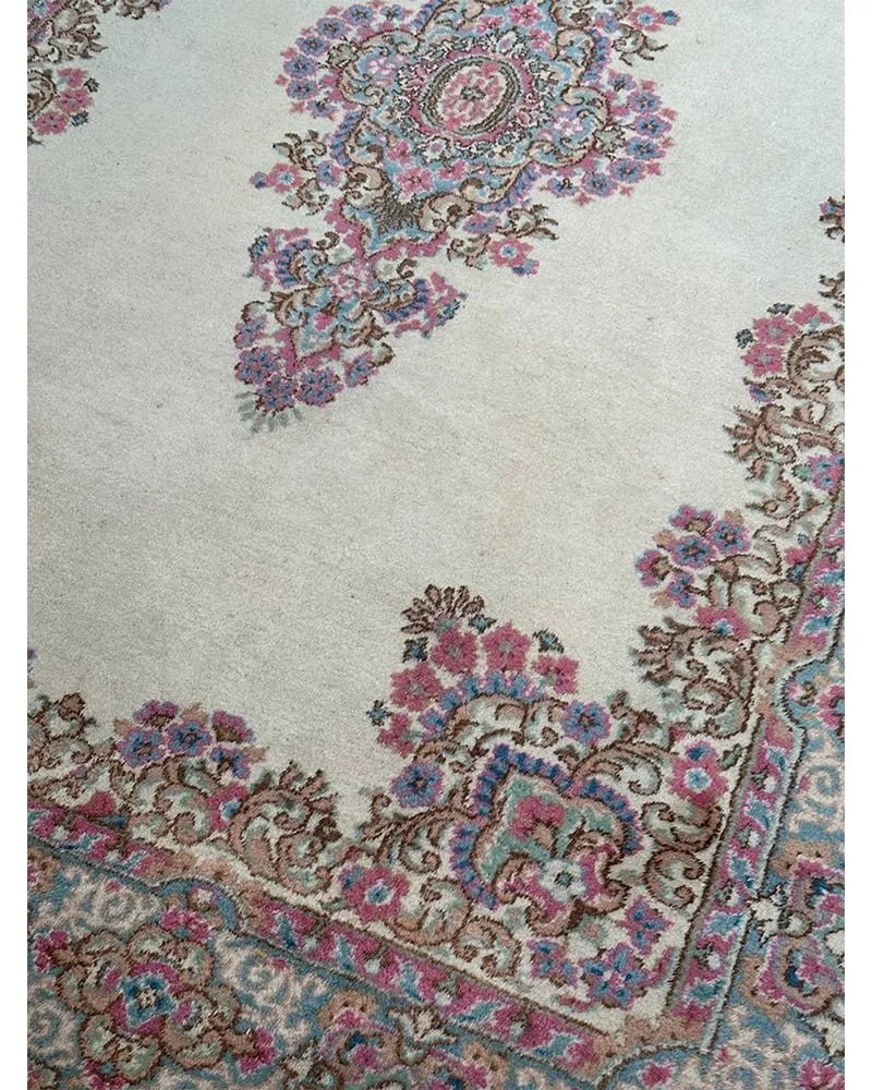 1970s Old Persian Kerman Area Rug 6x9 - 2