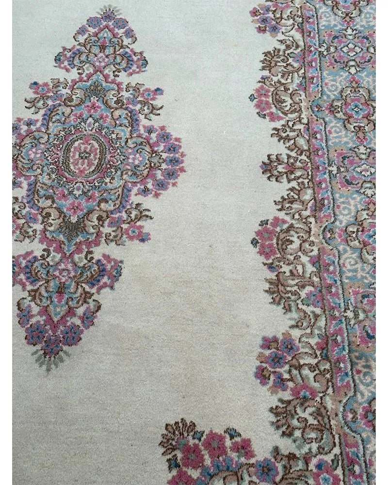 1970s Old Persian Kerman Area Rug 6x9 - 5