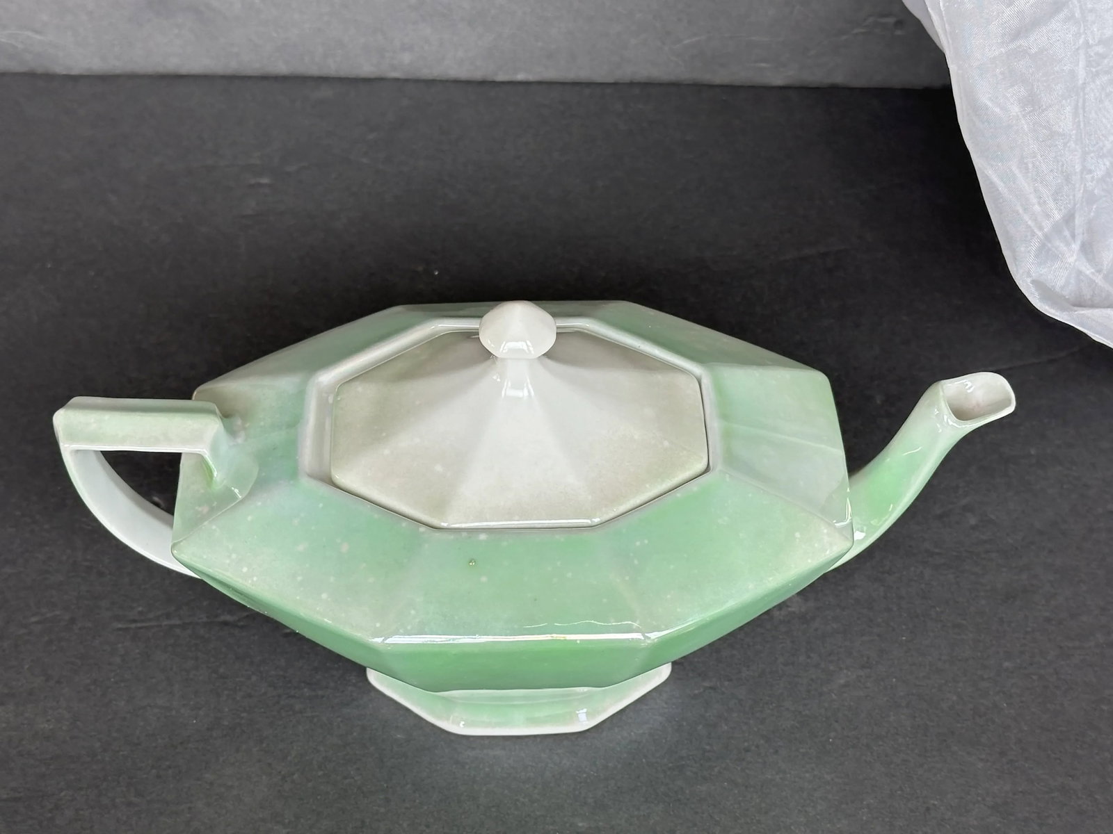Czechoslovakia Lusterware Art Deco Teapot - 5