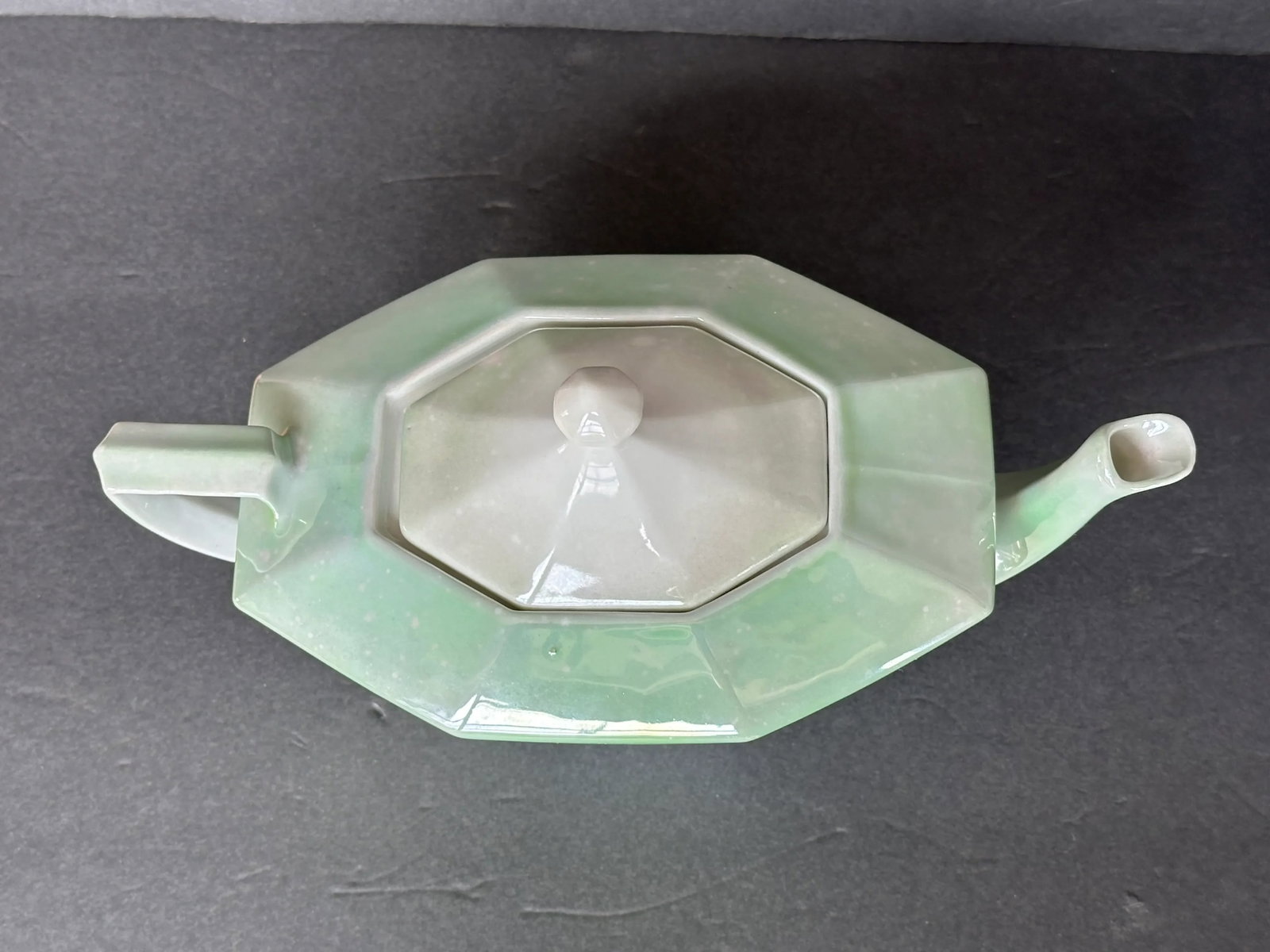Czechoslovakia Lusterware Art Deco Teapot - 6