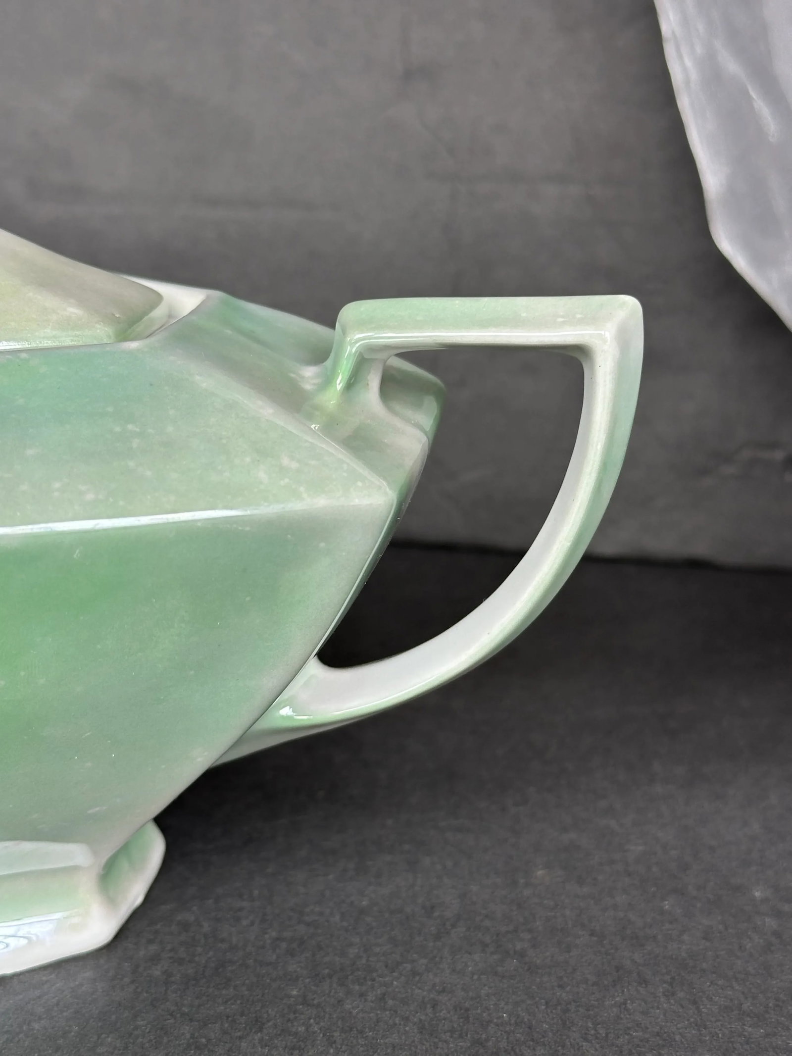Czechoslovakia Lusterware Art Deco Teapot - 9