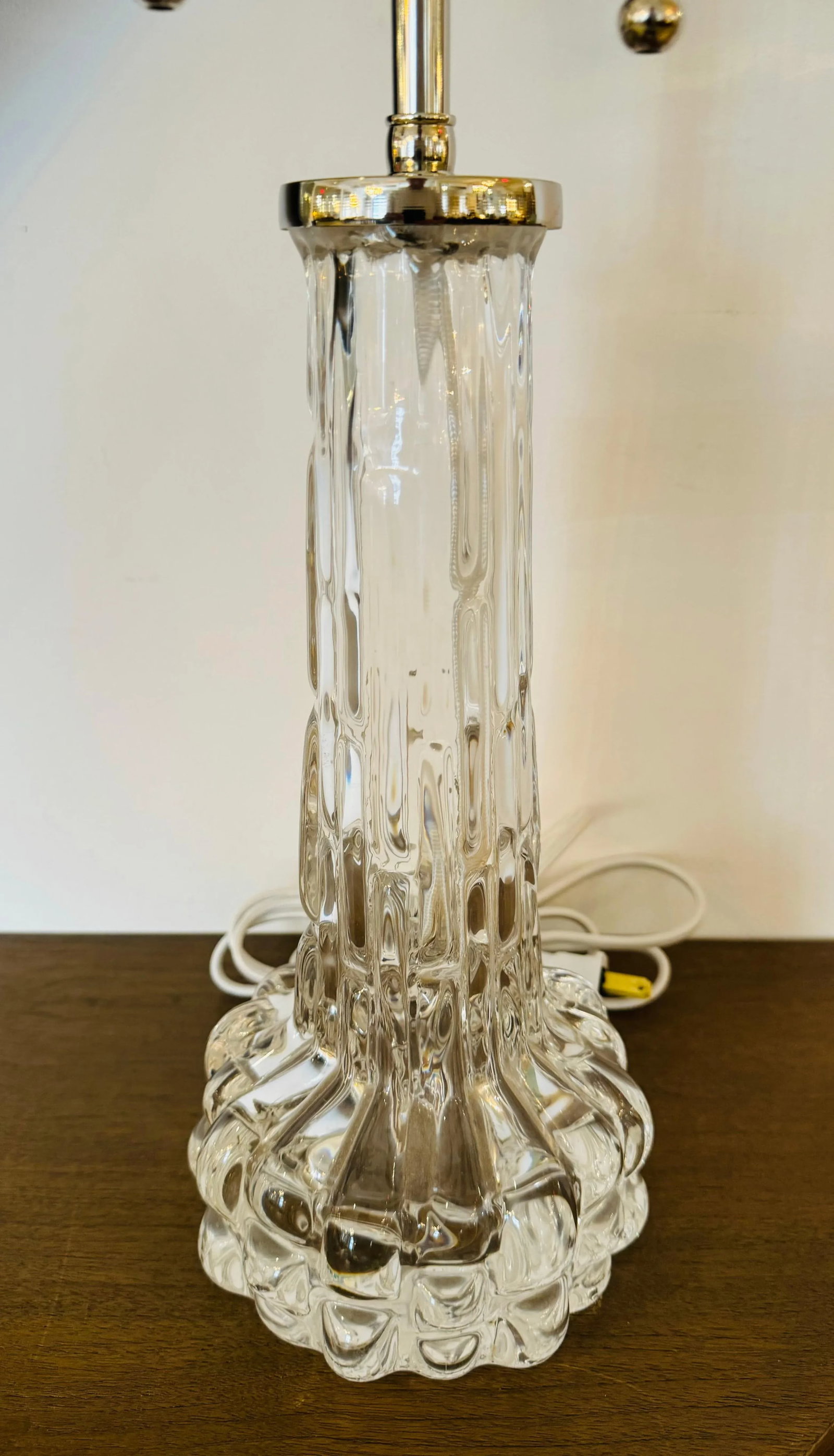 Pair of 1950s Swedish Crystal Orrefors Carl Fagerlund Clear Table Lamps - 11
