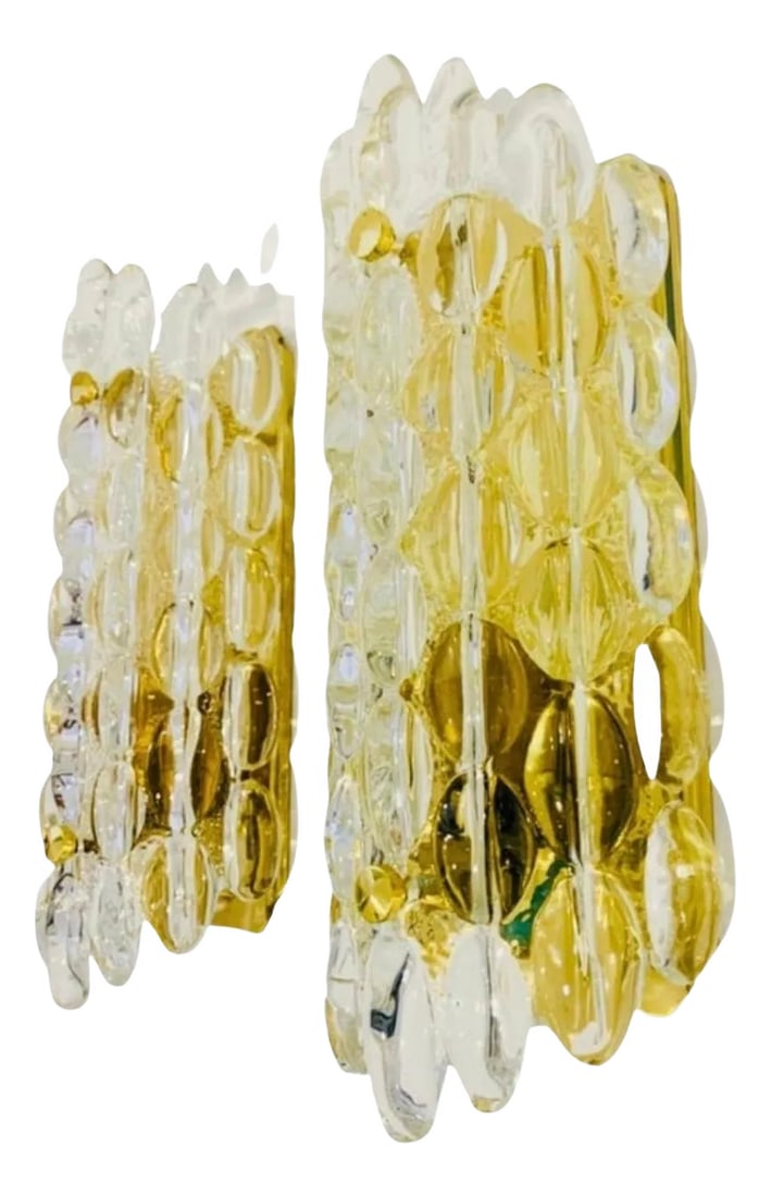 Pair of Carl Fagerland Orrefors Crystal Wall Lights (1 of 7)