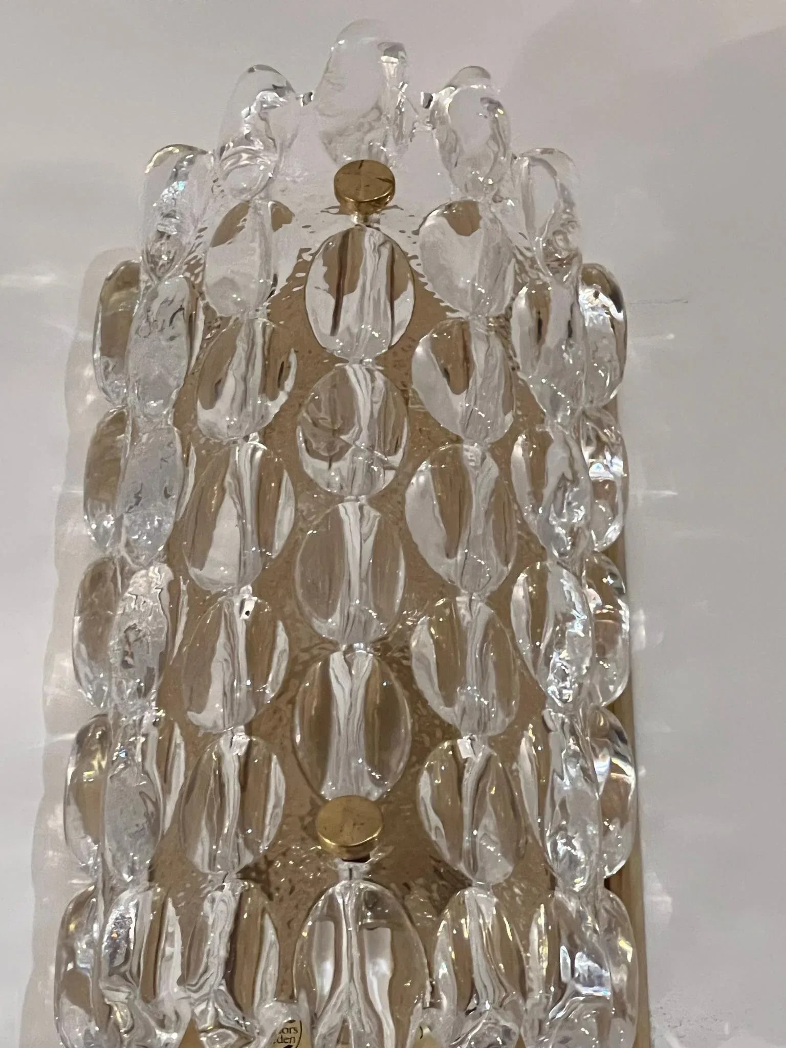 Pair of Carl Fagerland Orrefors Crystal Wall Lights - 6
