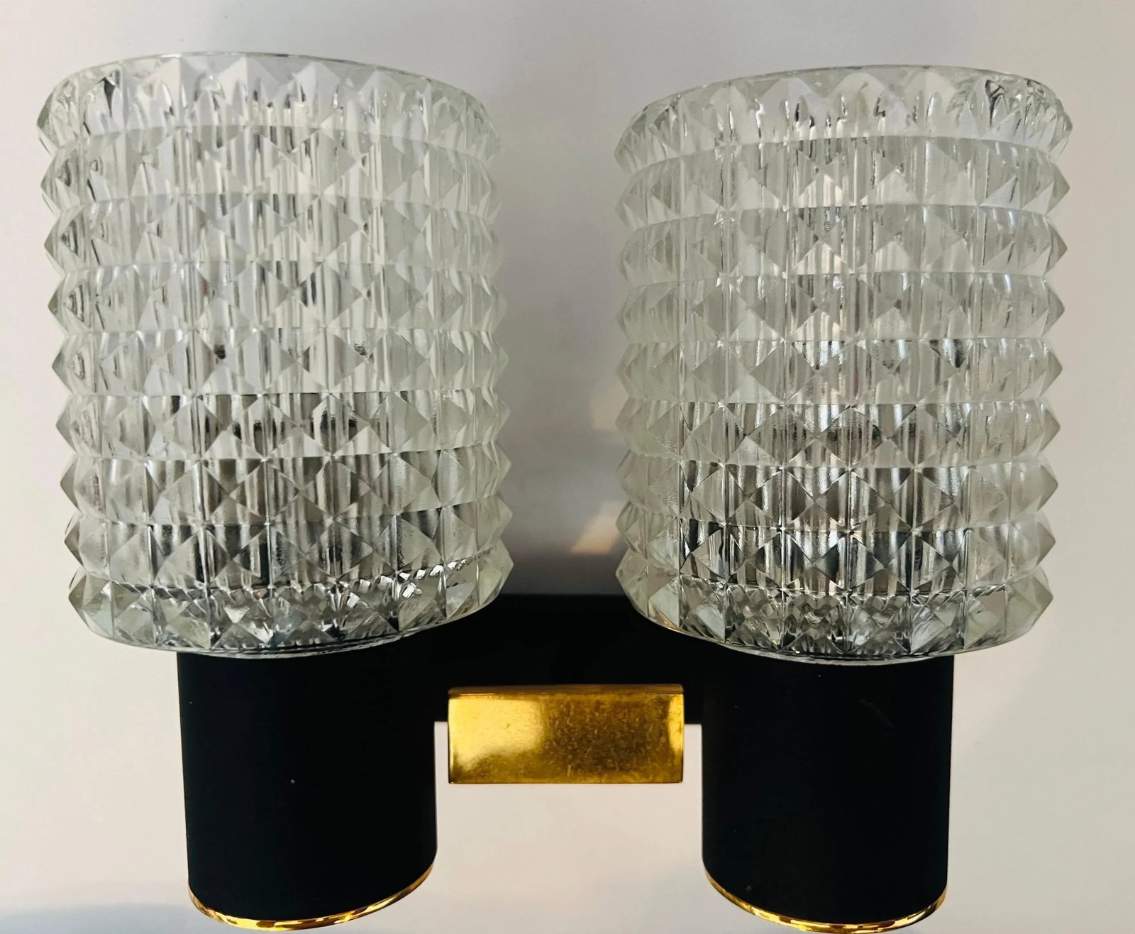 Pair French Lunel 1960s Mid-Century Wall Lights - 11