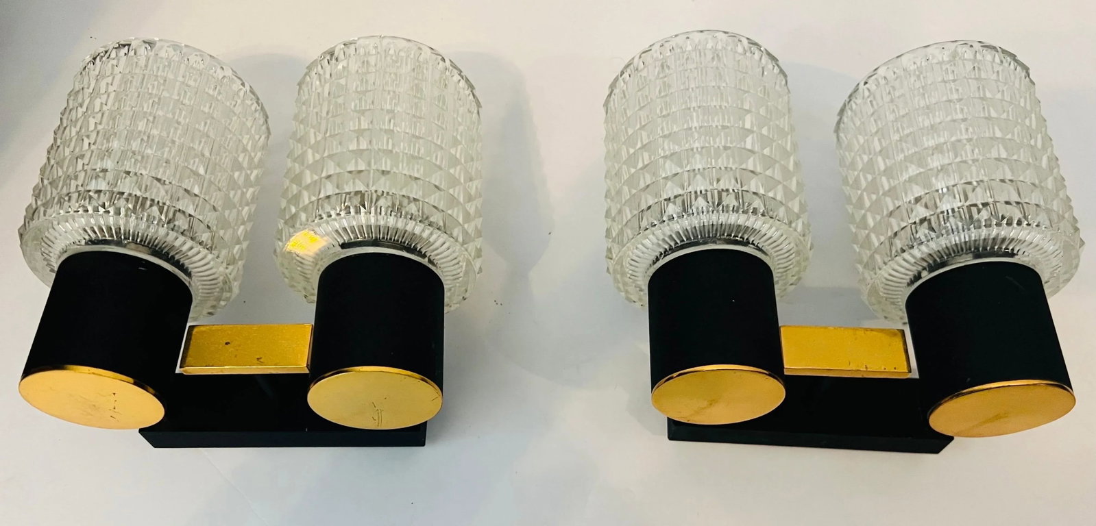 Pair French Lunel 1960s Mid-Century Wall Lights - 5