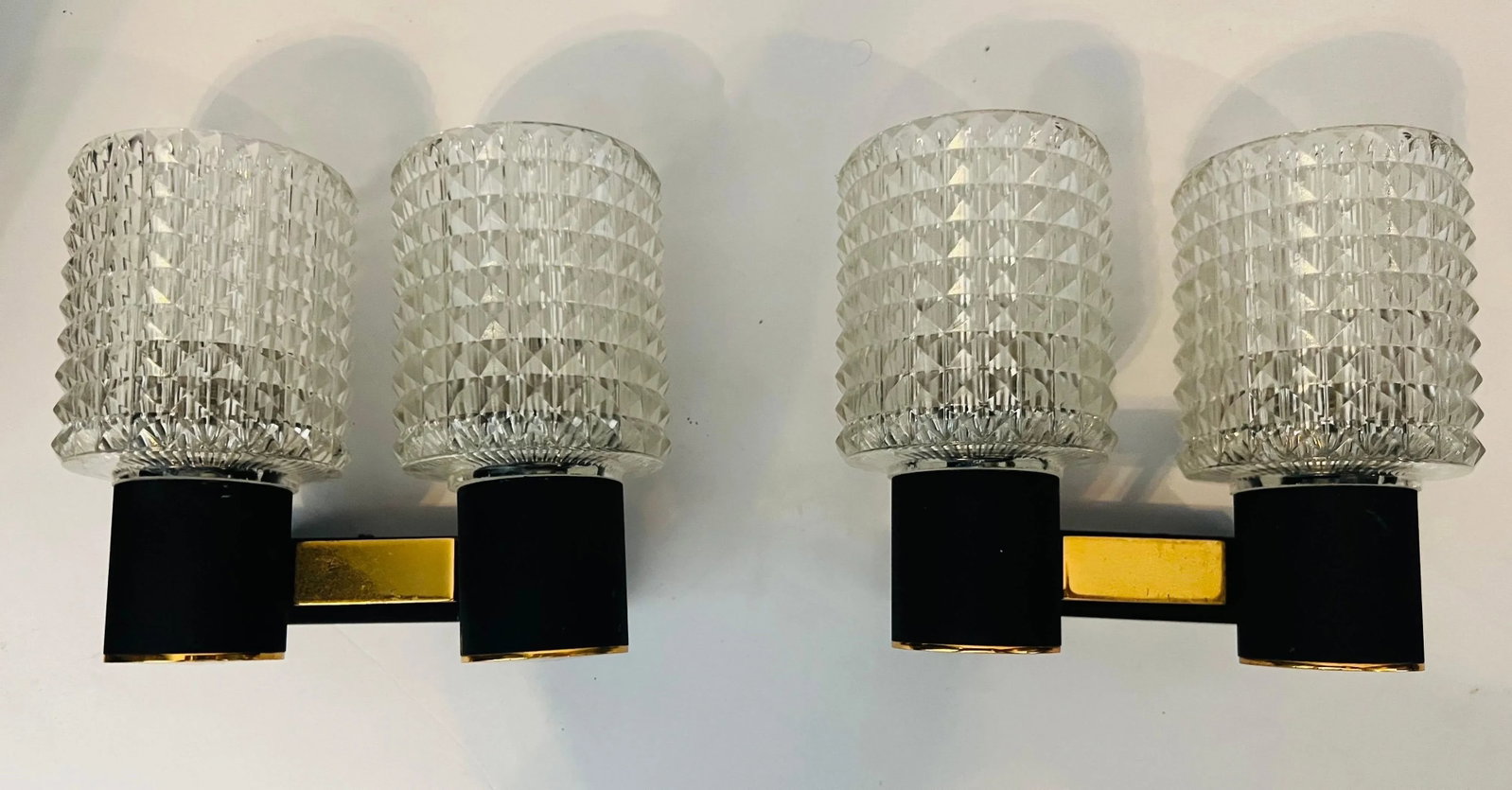Pair French Lunel 1960s Mid-Century Wall Lights - 6